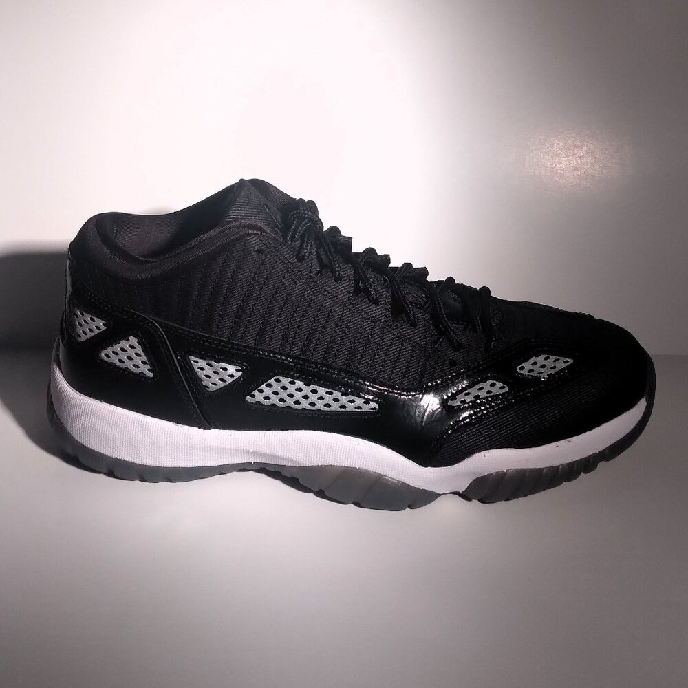 Size 10.5 - Air Jordan 11 Retro IE Low Black White, New in Box, Retail $180